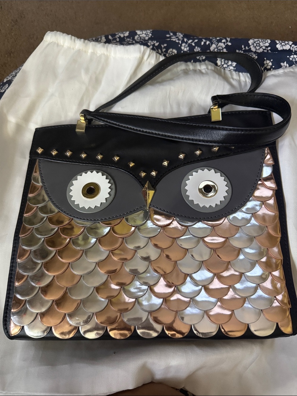 kate spade Metallic Multi-Color Owl Shoulder Bag
